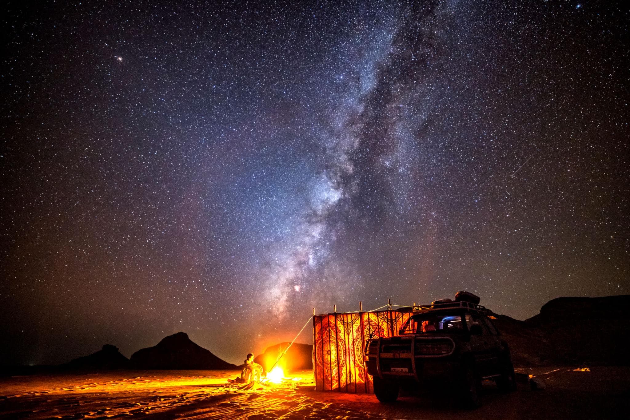 Stargazing in the Egyptian Desert